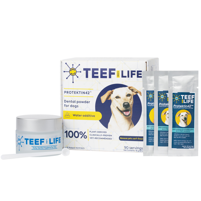 Box of TEEF for Life Protektin30 for dogs 90 count serving
